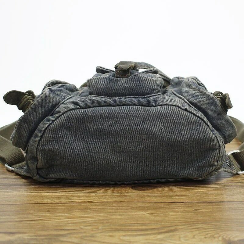 Vintage Denim Backpacks Female Korean Casual Mini Backpacks Women's Versatile Backpacks Embroidery Design Bag New Chic Backpacks