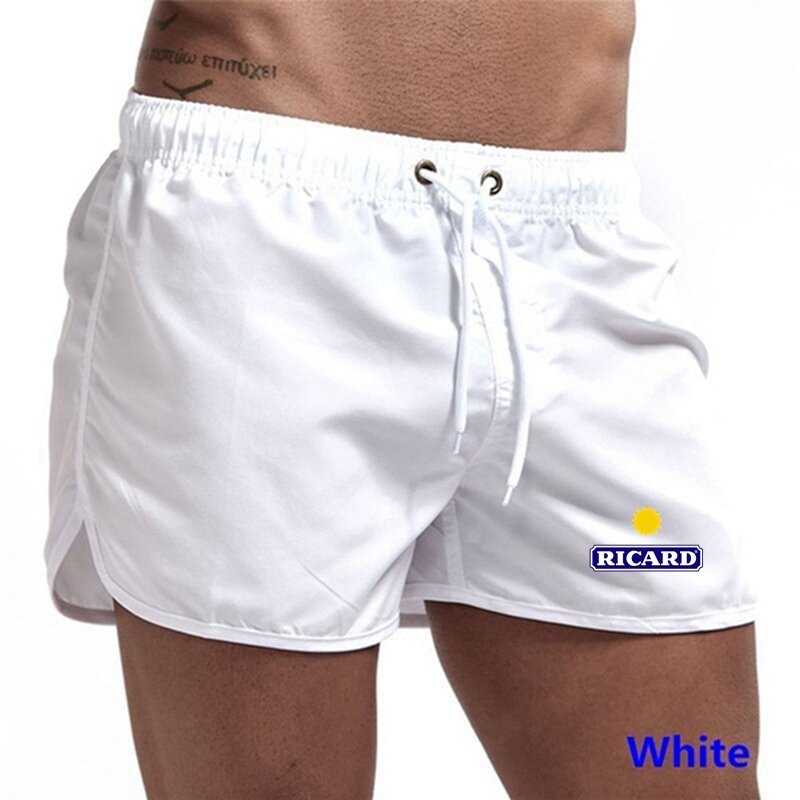 Ricard-pantalones cortos de baño para hombre, ropa de playa de entrenamiento, transpirable, Surf