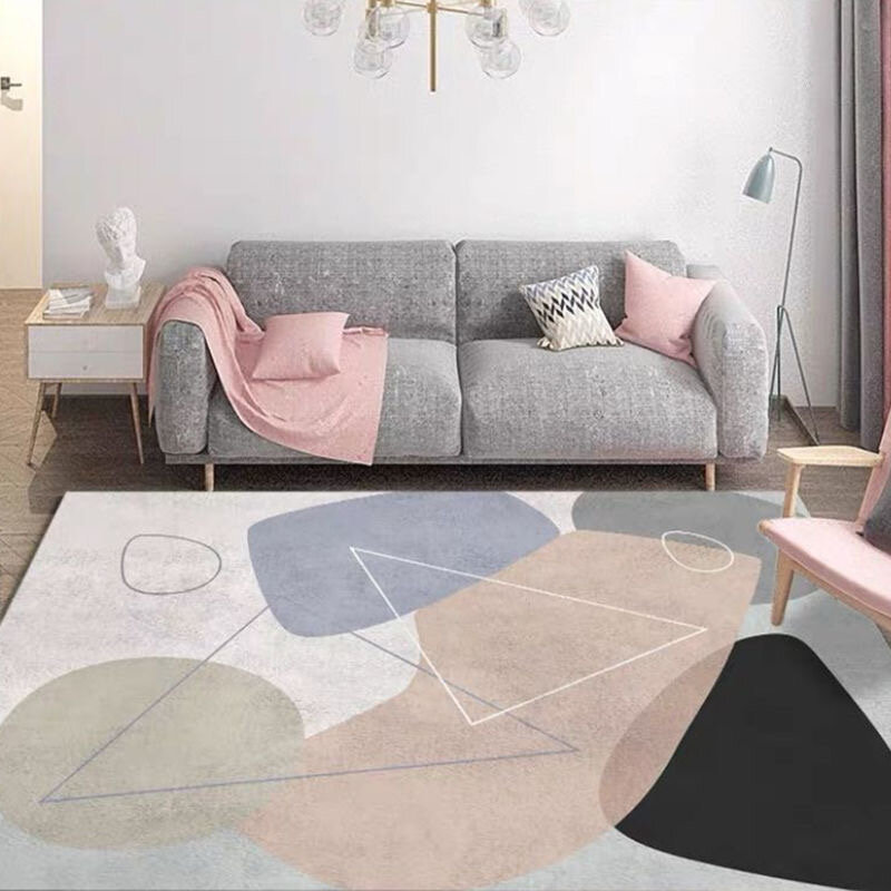 Karpet Besar Modern Di Ruang Tamu Anak-anak Area Karpet Dekorasi Kamar Tidur Karpet Lounge Karpet Samping Meja Tikar Lantai