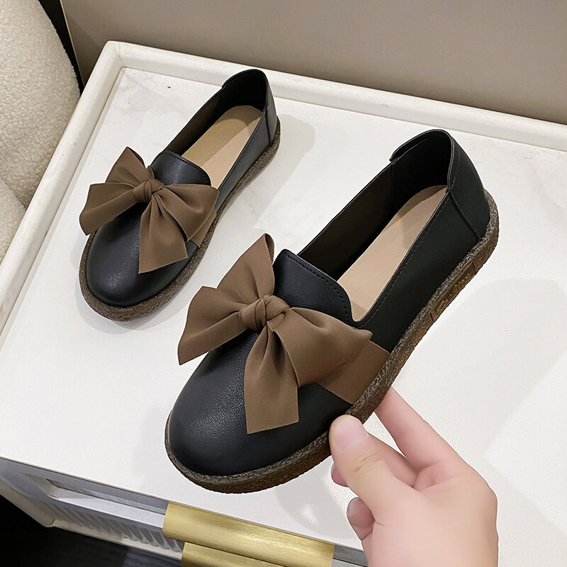 ฤดูใบไม้ผลิ/ฤดูใบไม้ร่วงรองเท้ารองเท้าผู้หญิง Zapatos De Damas Elegantes ลำลองบัลเล่ต์รองเท้าส้นเตี้ยสตรี...
