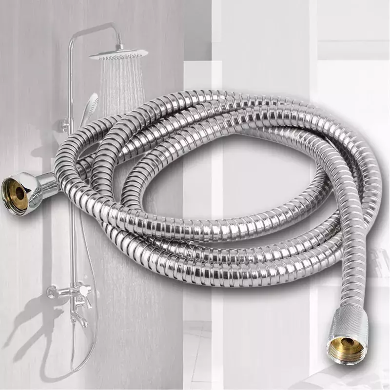 Tubo flessibile per doccia in acciaio lungo bagno doccia tubo dell'acqua prolunga tubo idraulico tubo di trazione accessori per il bagno