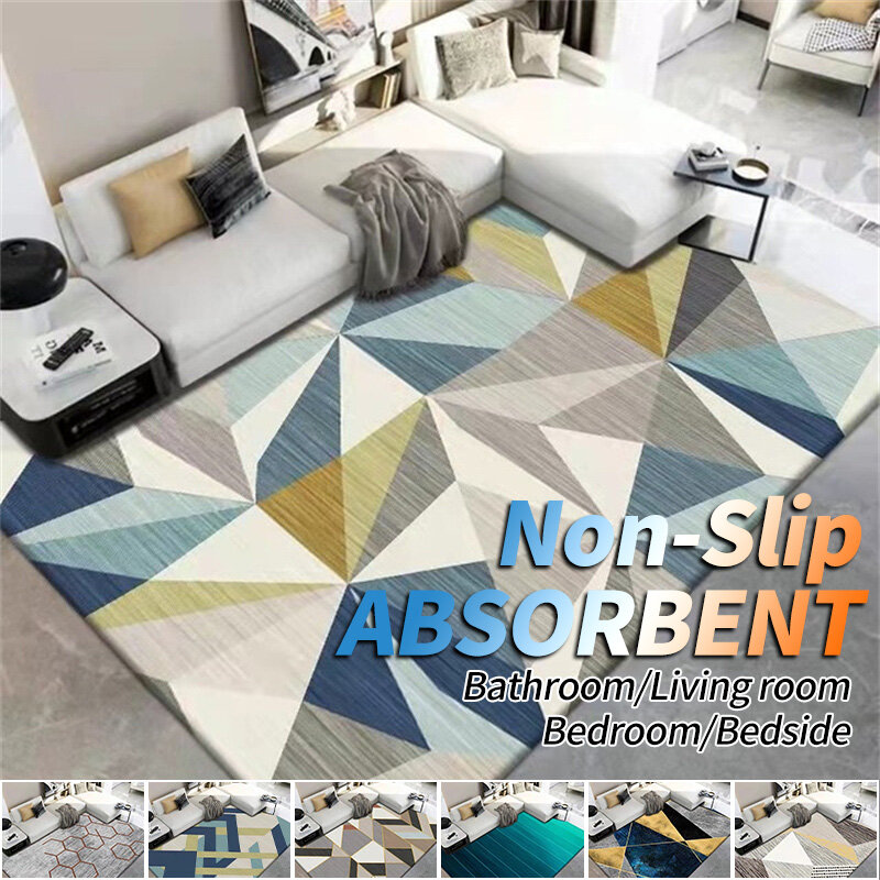 Living Room Trend Geometric Carpet 21 Models Soft High Quality Table Decor Mat Customizable Fluffy Carpets Kids Bedroom