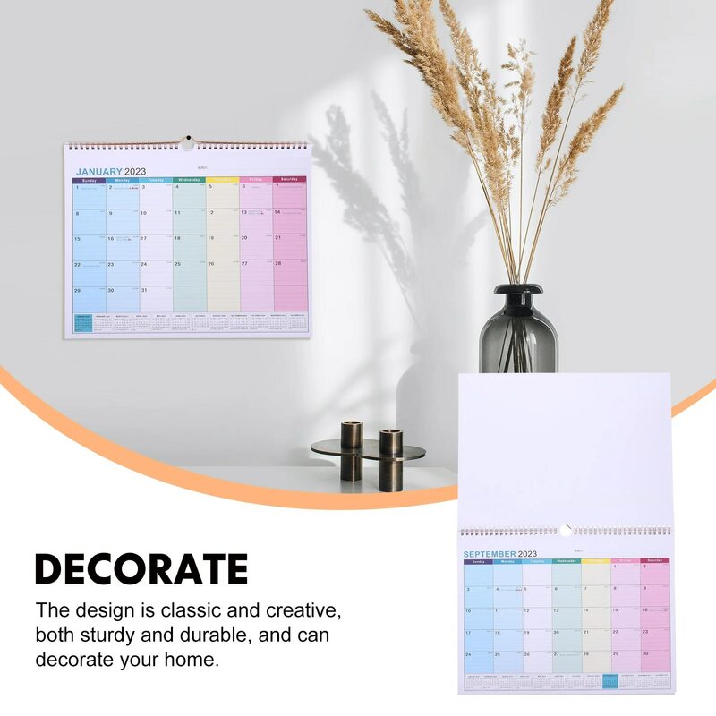 Ежемесячный бумажный календарь, календарь для офисных заметок, подвесной бумажный календарь