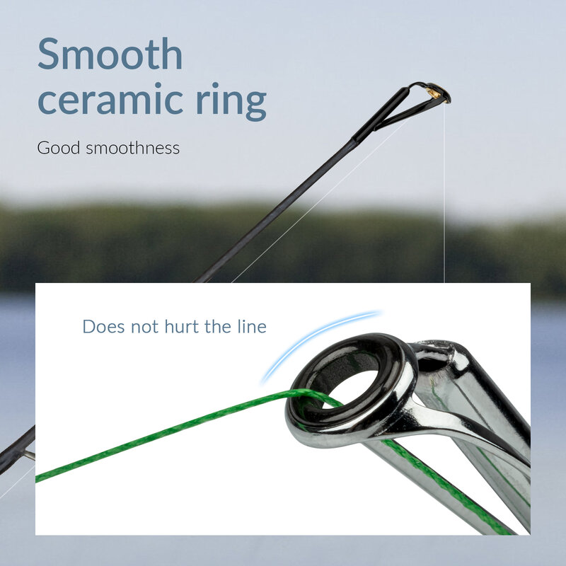 50 Pcs Hengel Tip Ring Eye Gids Met Ring Reparatie Kit 10 Specificaties Voor Liefhebber Outdoor Vissen Rvs