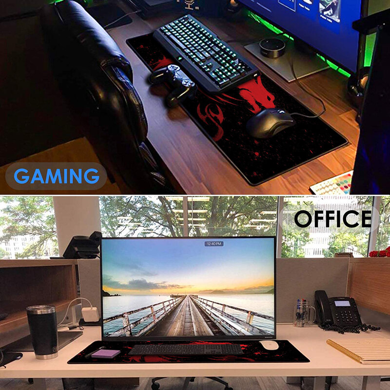 Custom โรงงานแผ่นรองเมาส์ MSI ขนาดใหญ่ Extended Gaming MOUS สำหรับโต๊ะคอมพิวเตอร์ PC Protector โต๊ะพรมสำนักงานอะนิเมะ
