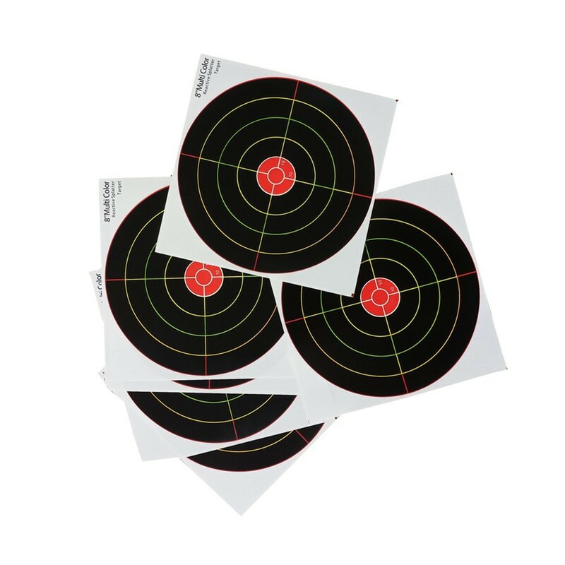 90Pcs 3 Inch Doelen Reactieve Ploetert Papieren Doel Voor Boogschieten Targeting Voor Korte/Lange Afstand Targeting Schieten Accessoires