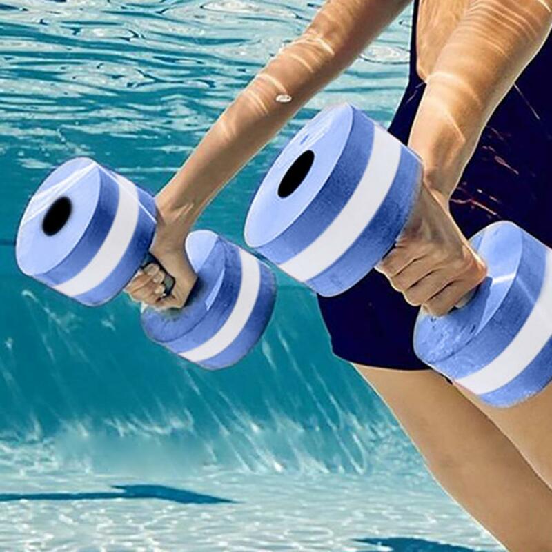 Haltères antidérapants de résistance à l'eau, couleur solide, rapide, pour les exercices d'eau, 40%