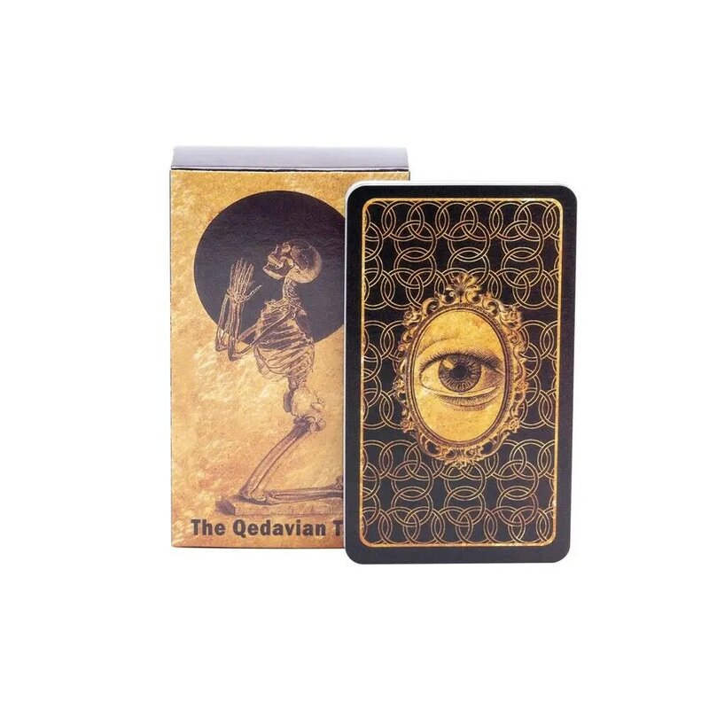 Cartas de realismo terrorista Qedavian Tarot inglés, juegos de mesa de adivinación para entretenimiento, ocio, 78 unids/set
