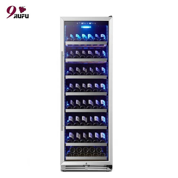 Refrigerador de vinho jiufu, 24 Polegada zona única com refrigerador de vinho de controle de temperatura de memória
