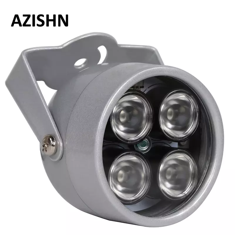 AZISHN-Iluminación led infrarroja para CCTV, luz de relleno impermeable con visión nocturna, para cámara ip