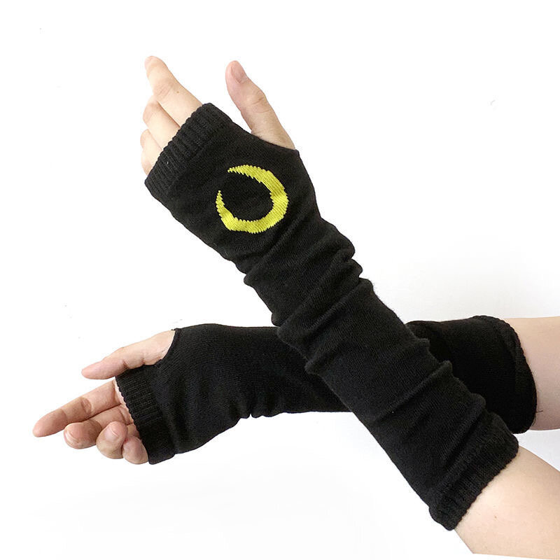 100 pçs luvas sem dedos luvas manguito feminino masculino ninja esporte ao ar livre hip-hop gloveselbow luvas legal estiramento braço de inverno quente