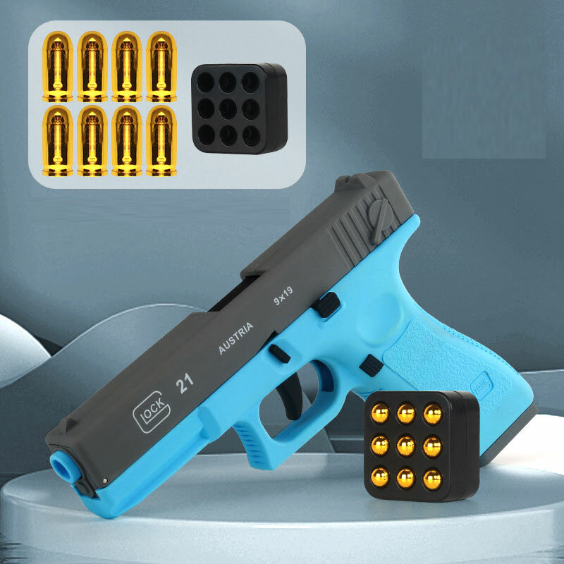 Pistola de juguete de plástico de balas blandas para niños y adultos, modelo de lanzador de ráfaga de eyección Manual de Airsoft, regalo para niños y adultos, juego al aire libre