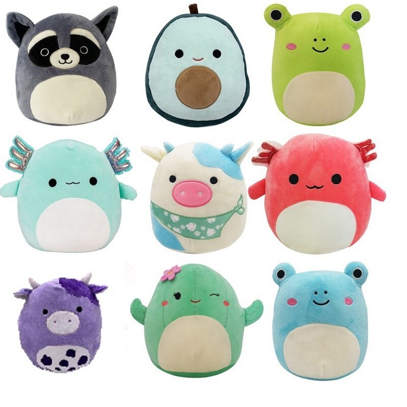 New 20cm Squishmallowing Pillow Plush Toy Bee Elk Unicorn Stuffed Animal Plushie Doll Baby Toys Kawaii Room Decor for Kids Gifts