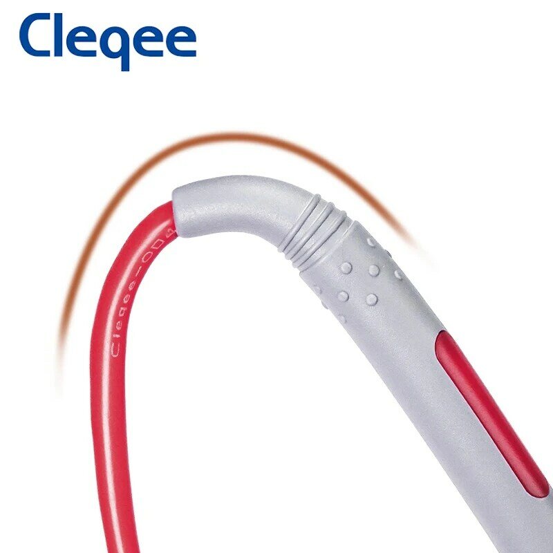 Cleqee P1505B Silicone Multimeter Test Leads with Gold-Plated Precise Sharp Needles, 4mm Banana Plug Multimeter Probe 1.5M Cable