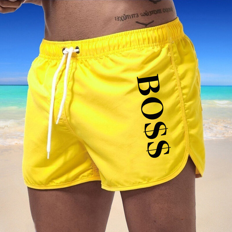 Männer Schwimmen Shorts 2023 Sommer Bunte Bademode Mann Badeanzug Badehose Sexy Strand Shorts Surf Board Männliche Kleidung Hosen
