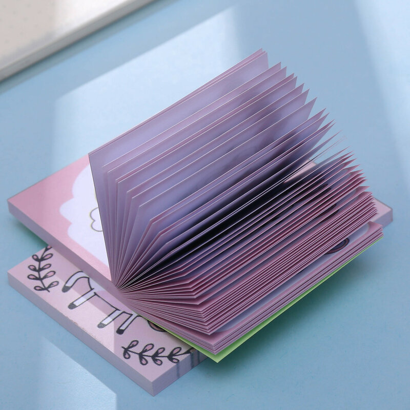 Coreano unicórnio criativo tearable notas pegajosas memorando almofada de papel estudantes bonito material escolar kawaii estacionário acessórios de escritório