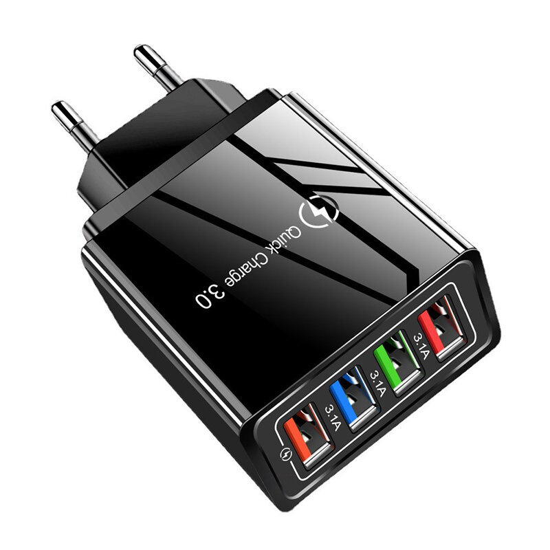 1Pcs หัวชาร์จ Quick Charge 3.0 USB Charger ชาร์จไฟสำหรับเครื่องชาร์จโทรศัพท์มือถืออะแดปเตอร์