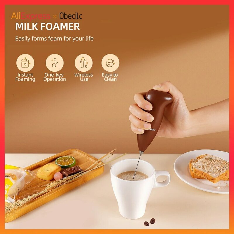 Điện Cầm Tay Mini Sữa Sữa Rửa Mặt Foamer Cà Phê Trứng Be Bọt Sữa Đánh Trộn Khuấy Trứng Khuấy Công Cụ Kem Đánh Trứng