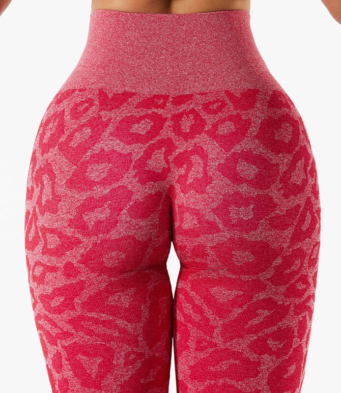 Леопардовые бесшовные леггинсы женские штаны для фитнеса с высокой талией облегающие штаны для йоги спортивные трико для бега