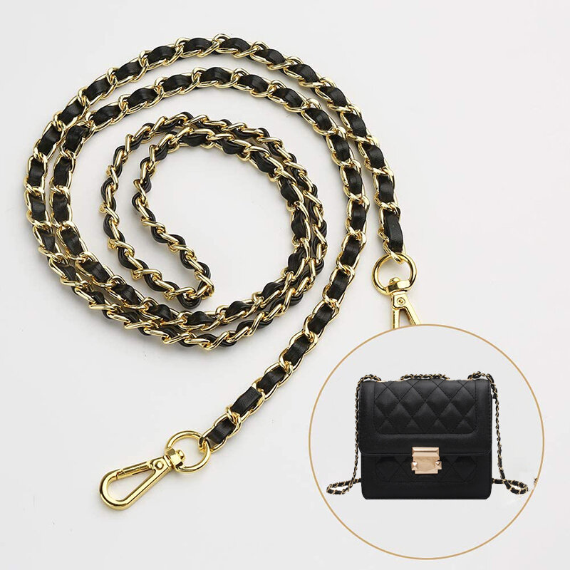 Gold/Silver/Black Bag Accessories Bag Chain Accessories for handbags Bag Chain Strap Shoulder Bag Strap фурнитура для сумок