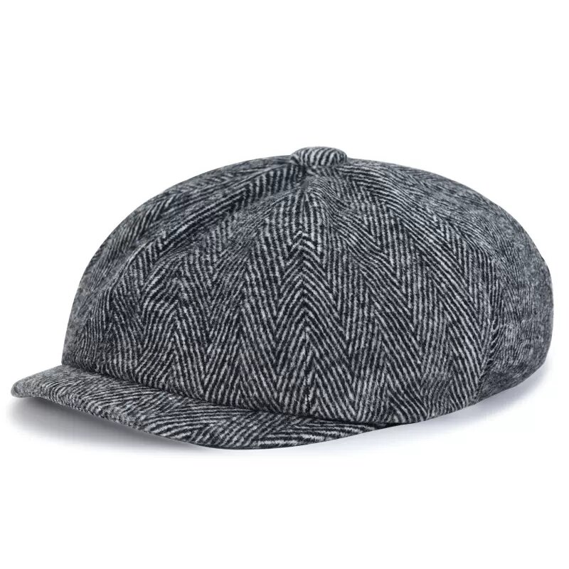 2022 nowy zimowy beret ośmioboczna gangsterska kapelusz Peaky Blinders Paperboy kapelusz jesień zima Bud kapelusz