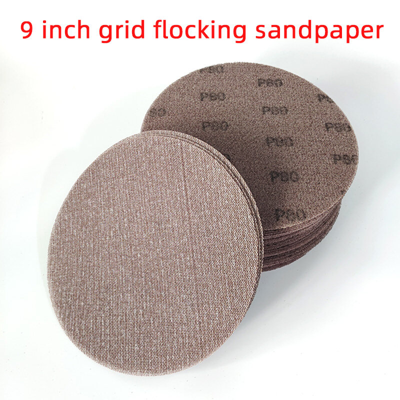 Vlakschuurmachine Slijpen Schuurpapier Voor Polijsten 9 Inch Mesh Zand Papier Klittenband Stofvrij Anti-Blocking scherpe Schuurmiddelen