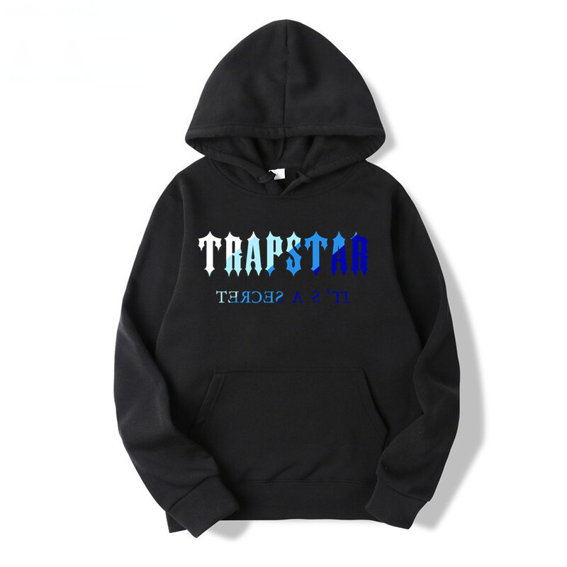 TRAPSTAR Tracksuit 브랜드 인쇄 운동복 남자 18 색 따뜻한 두 조각 세트 루즈 까마귀 운동복 + 바지 세트 까마귀 조깅