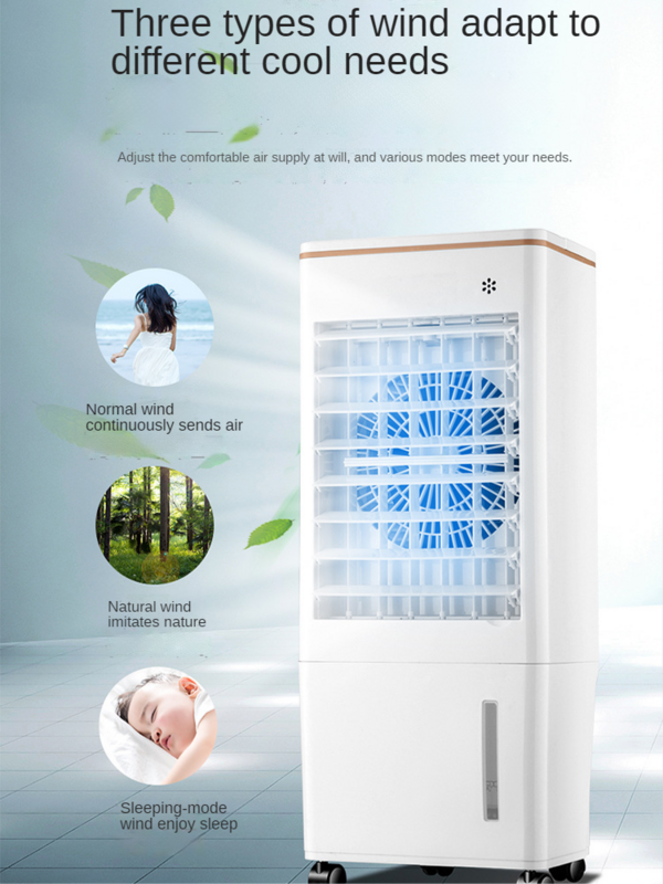 Xinfei-ventilador de aire acondicionado móvil, Enfriador de agua para el hogar, enfriador individual, tanque de agua grande de 8L