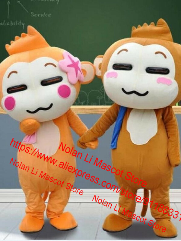 Neue angepasste Affen Maskottchen Kostüm Film Requisiten Rollenspiel Cartoon Set Werbe spiel Erwachsenen größe Weihnachts geschenk Party 861