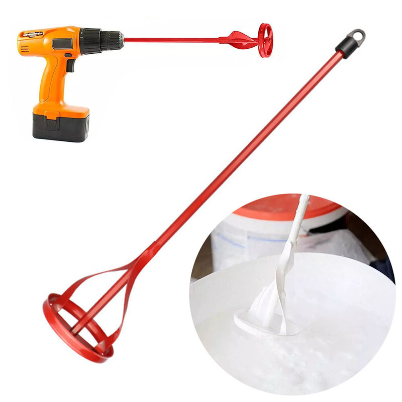 More Durable Hexagon Shaft Plaster Paint Mixer Mixing Paddle Rod For Electric Drill Construction Grouting Mortar Tool Accessorie