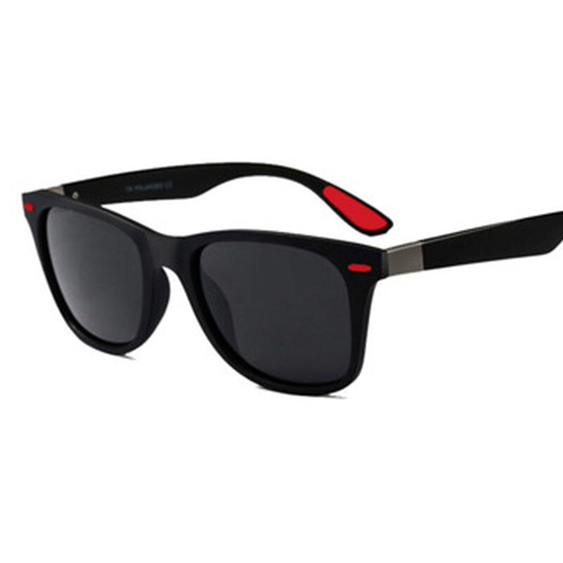 Clássico polarizado óculos de sol das mulheres dos homens design da marca condução quadrado quadro óculos de sol masculino óculos de sol uv400 gafas de sol