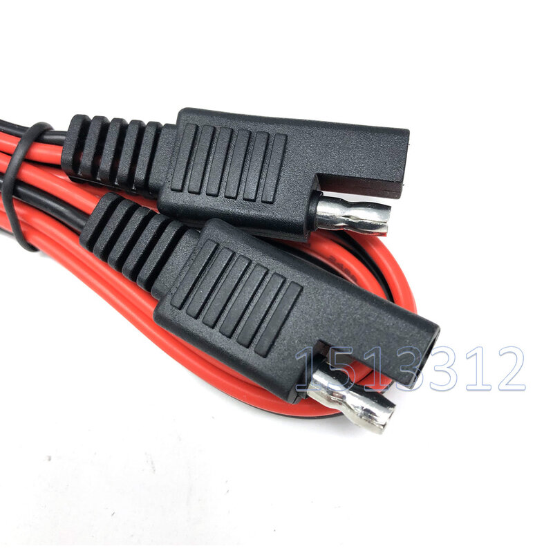 2PCS 18AWG SAE to SAE Extension Cable Quick Disconnect Wire Harness SAE Connector 100CM