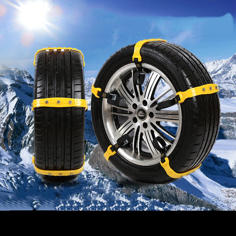 Chaînes de roues de voiture en TPU, 1 pièce, pour la neige et la glace, pour la conduite en extérieur, pour SUV Safey