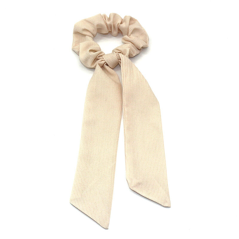 Moda tinta unita Scrunchies nastro lungo sciarpa coda di cavallo cravatte per capelli per donna ragazze fasce per capelli elastici accessori per capelli