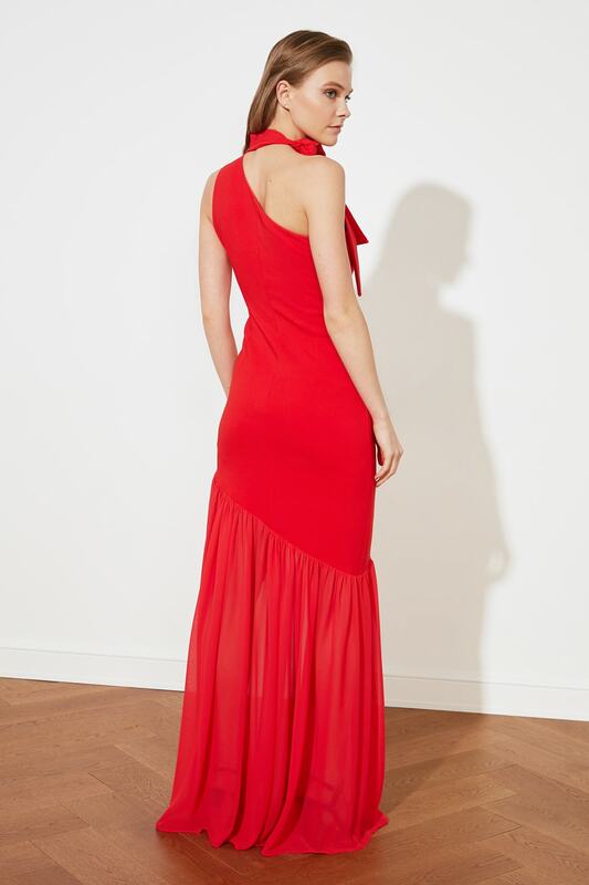 Trendyol Kragen Detail Abendkleid & Prom Kleid TPRSS21AE0110