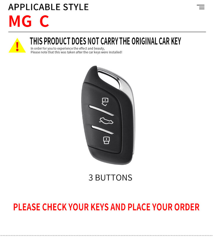 Alloy Car Remote Smart Key Cover Case Holder Shell For MG ZS EV MG6 EZS HS EHS For Roewe RX5 i6 i5 RX3 RX8 ERX5 car accessories