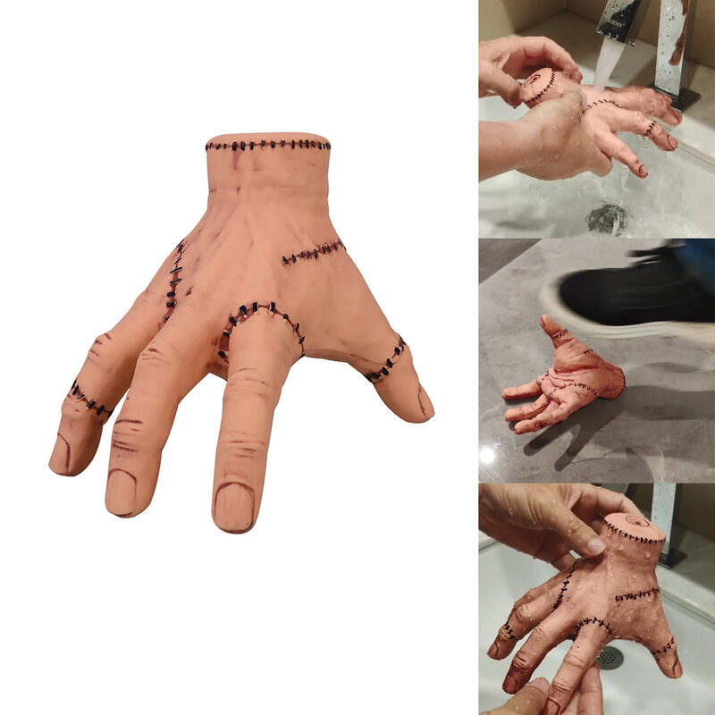 2023 Halloween Wednesday Thing Hands Addams Props Addams Family Latex Scary Cosplay Props Break The Arm decoration toys