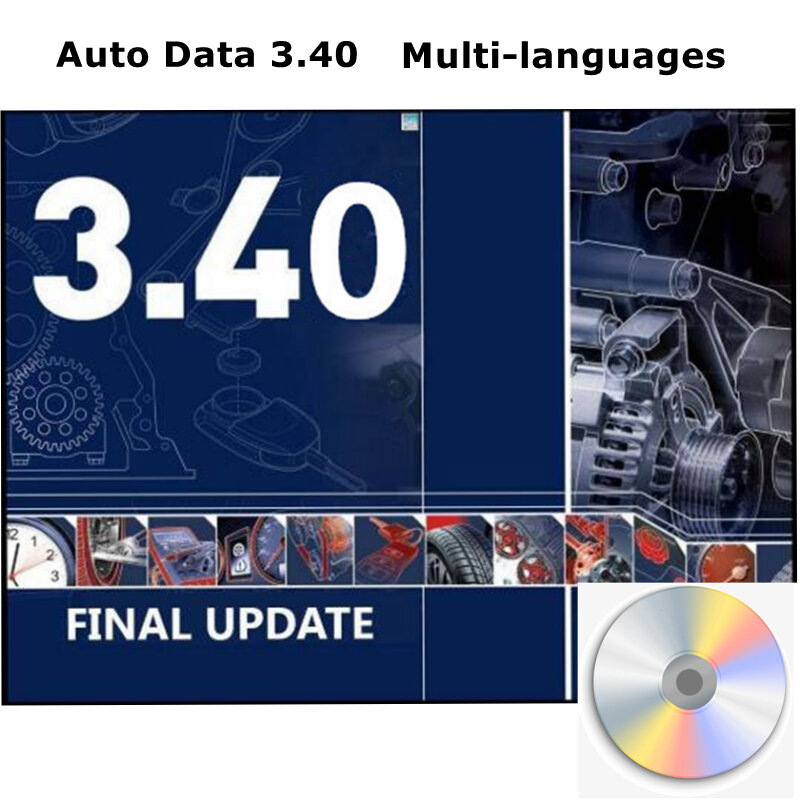 2022 vendita calda Auto Data 3.40 Software di riparazione automatica Multi-lingue invia dalla versione di guida CD Software di strumenti per Auto automobilistici a distanza