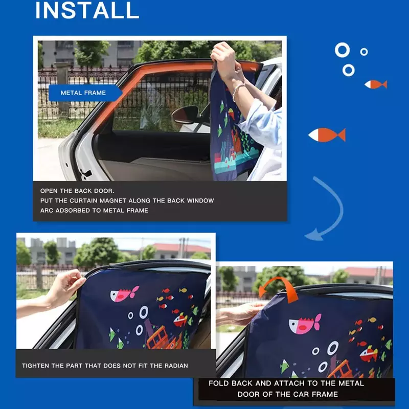 Sunshade Sunscreen Insulation Side Window Magnetic Attachment Sunscreen Protector Car Accessories Wholesale Quick Delivery