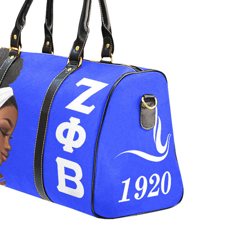 Zeta Phi Beta Bag moda stampa borsa da viaggio per palestra sportiva da viaggio di grandi dimensioni