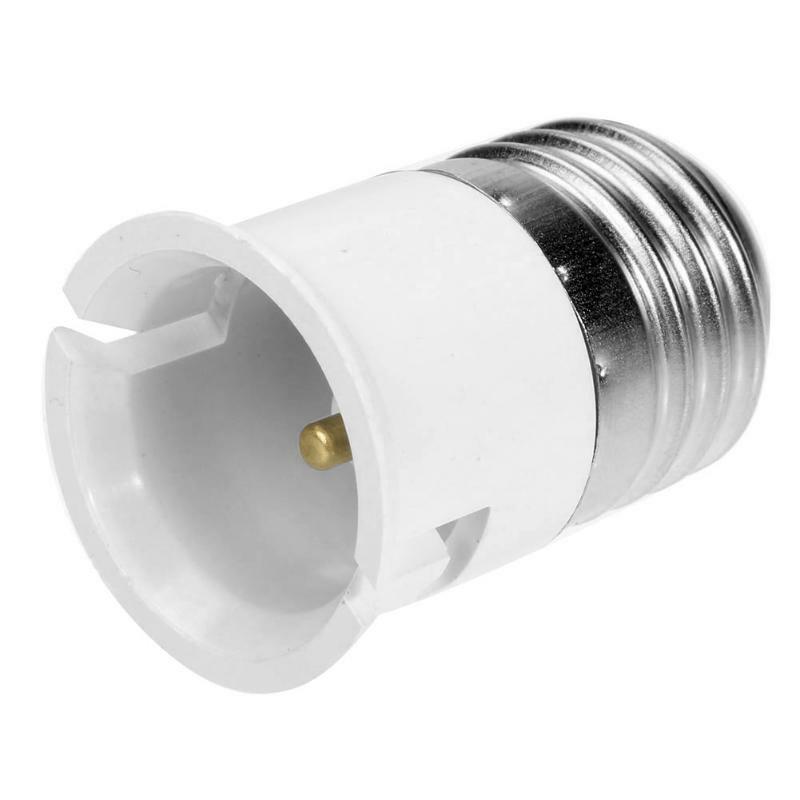 Adaptador de bombilla LED halógena CFL de E27 a B22, soporte para lámpara, antiquemaduras, PBT, BG1