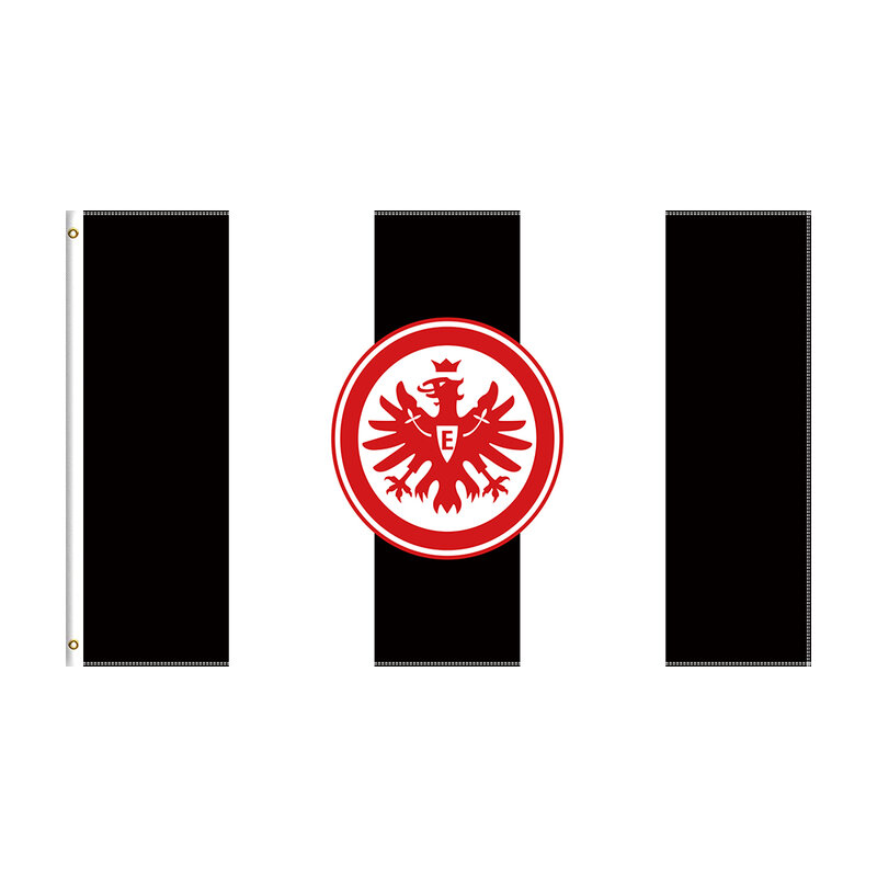 Equipo de fútbol de poliéster con estampado de la bandera de Frankfurt Eintracht, 90x150cm, para Decoración