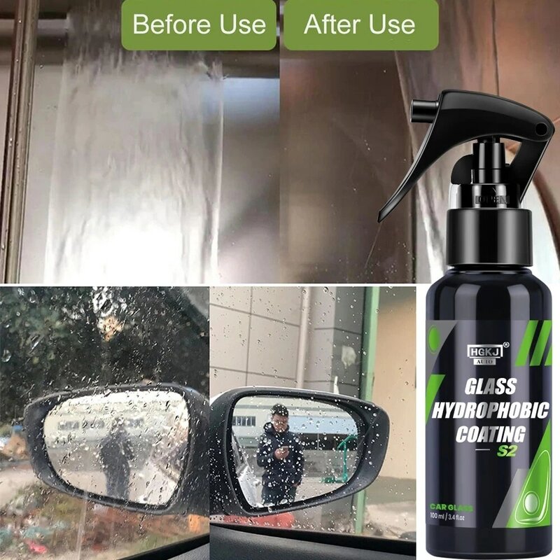 Anti-Regen für Autos Glas Wasser Abweisend Spray Lang Anhaltende Keramik Windschutzscheibe Nano Hydrophoben Schutz Beschichtung HGKJ S2