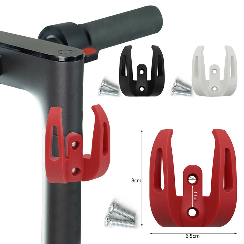 Elektrische Roller Vorderen Haken Aufhänger für Xiaomi M365/1S/Pro Roller Zubehör Tasche Helm Dual Klaue Griffe lagerung Inhaber Rack