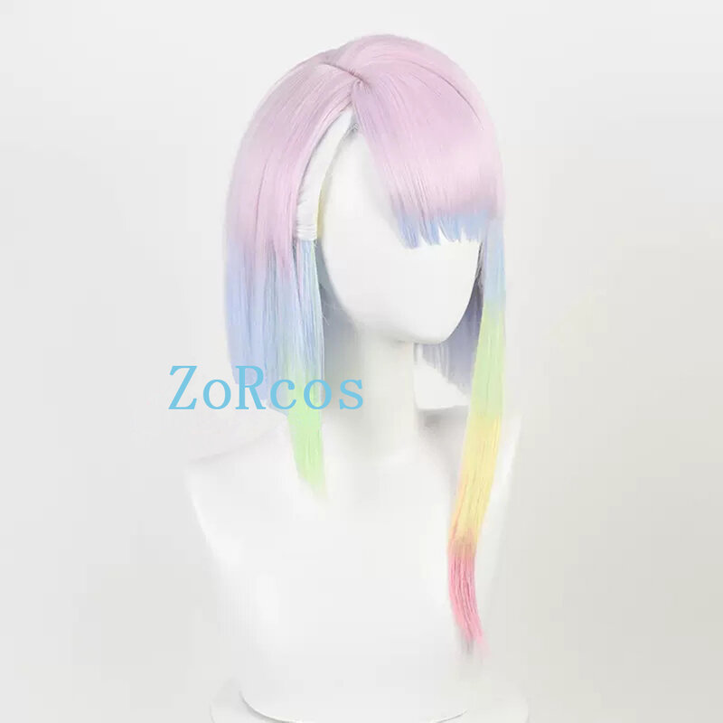 Anime Cyberpunk: Edgerunners Lucy Cosplay Costume Wig Lucy Cute Heat Resistant Synthetic Short Hair Halloween Role Play Wig Girl