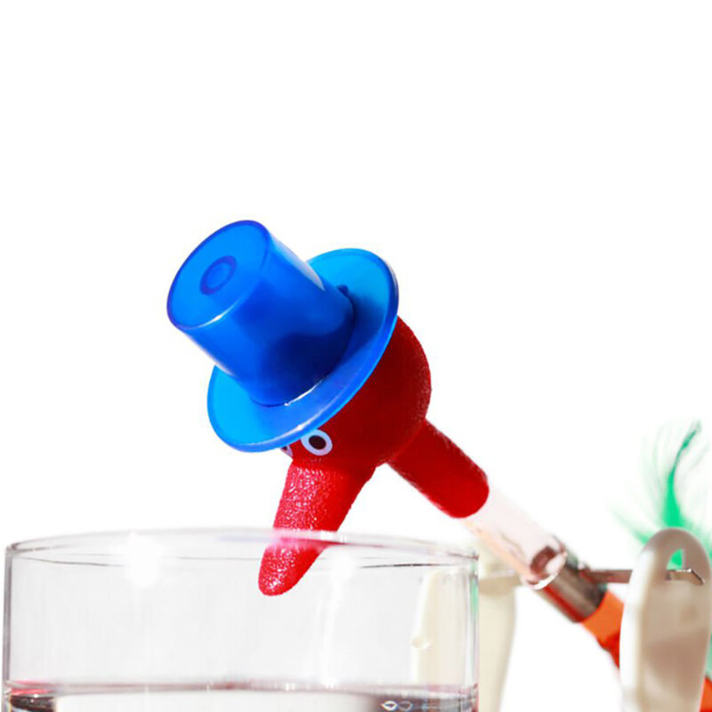 Vaso de beber líquido sin interrupción, juguete creativo, pájaro de la suerte, pato Bobbing, broma mágica