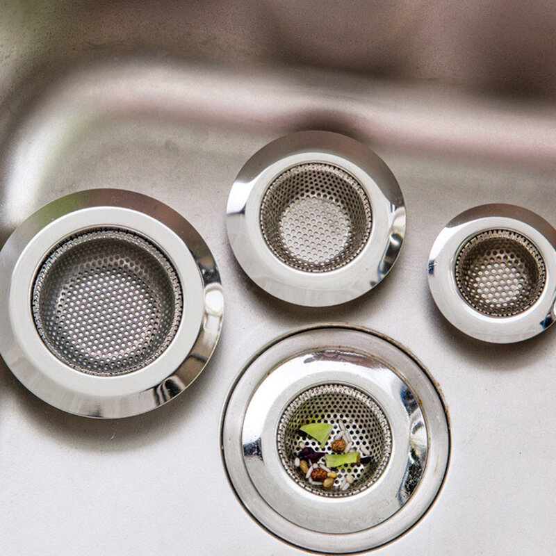 LMC 7ซม./9ซม./11ซม.กรองสแตนเลสฝารูระบายน้ำอ่างล้างจานตัวกรองหลุมระบายน้ำ Sink Waste หน้าจอ Dropshi จัดส่งที่รวดเร็ว