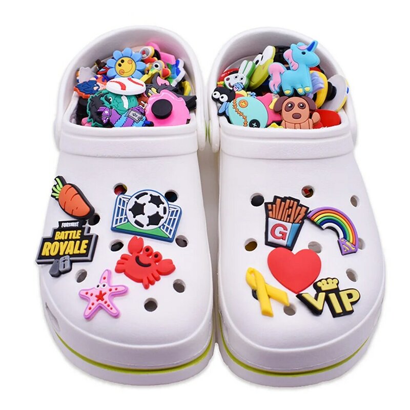 Jibz-Zapatos con dibujos de animales para niños, accesorios de calzado, zuecos de cocodrilo, hebilla, regalos, x-mas, 20-200, venta al por mayor