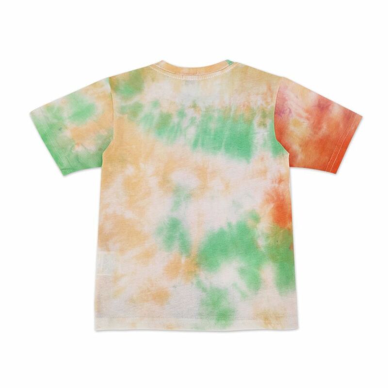 Camisetas estampadas cortas con estampado de animales para niños y niñas, Tops de estilo Hip Hop con gradiente de colores, de verano