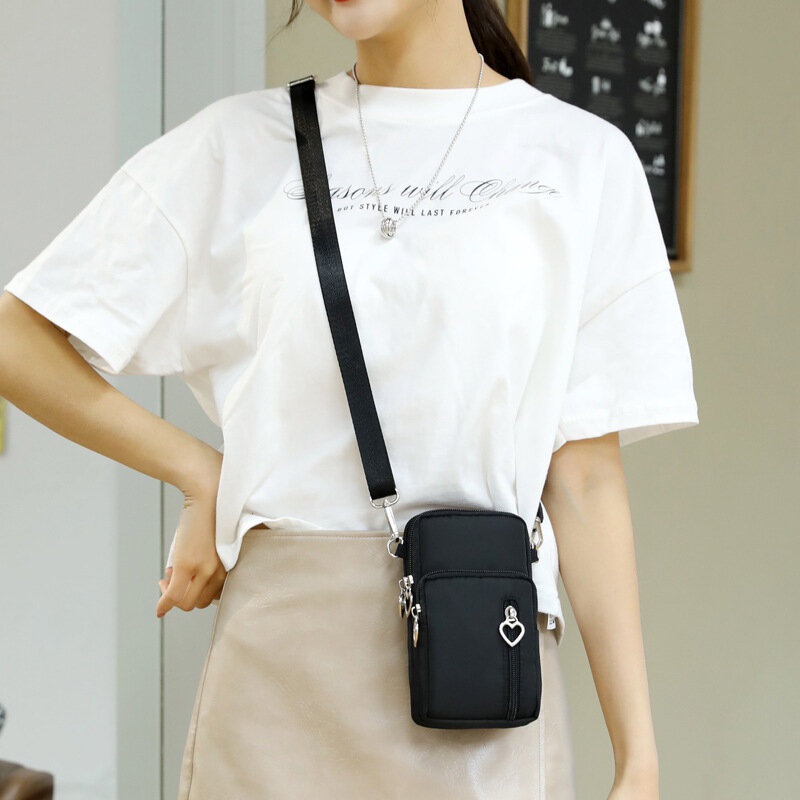 Новая женская сумка-мессенджер, подвесной шейный Кошелек для монет, вертикальная сумка, новая Универсальная маленькая сумка через плечо